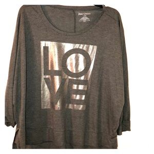 Juicy Couture slightly cropped shirt